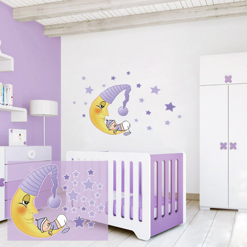 Baby On The Moon Pink